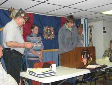Picture of 2nd Place winner giving speech