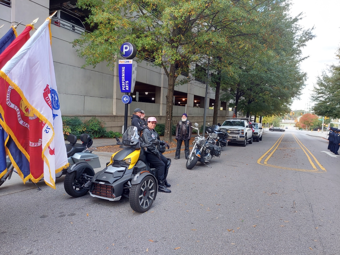 The Legion Riders before the parade.