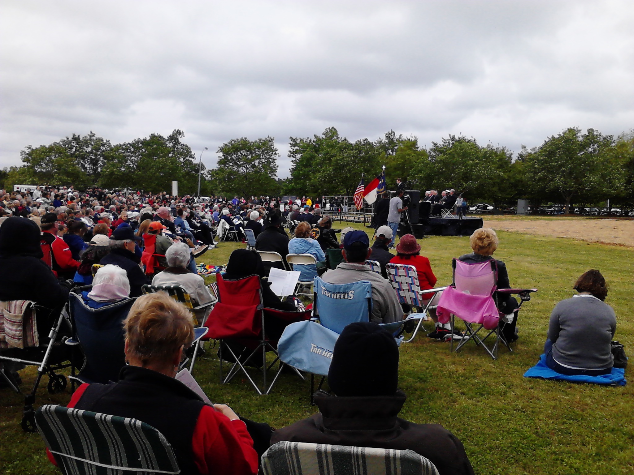 The crowd at the dedication