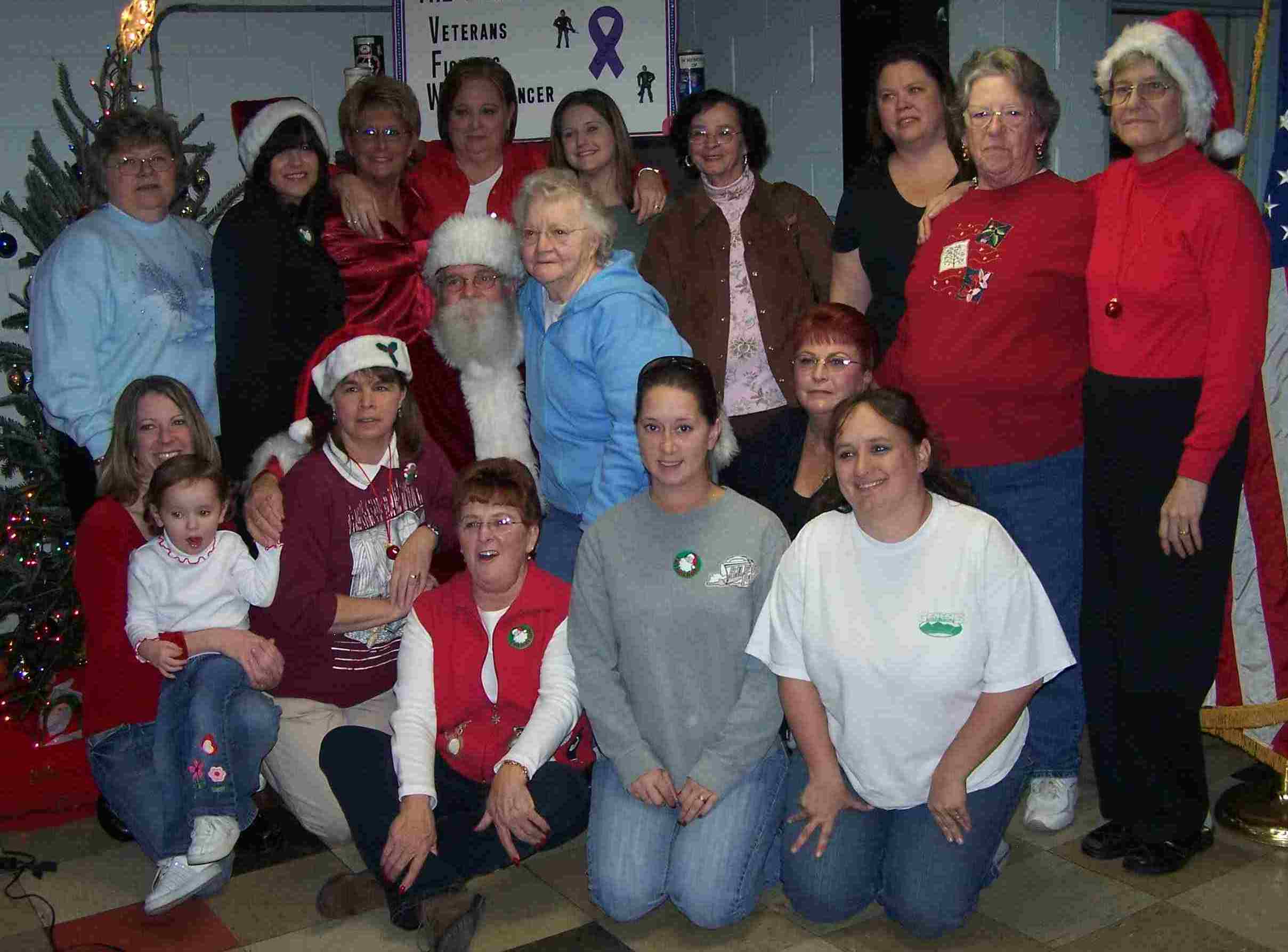 Auxiliary Members with Santa