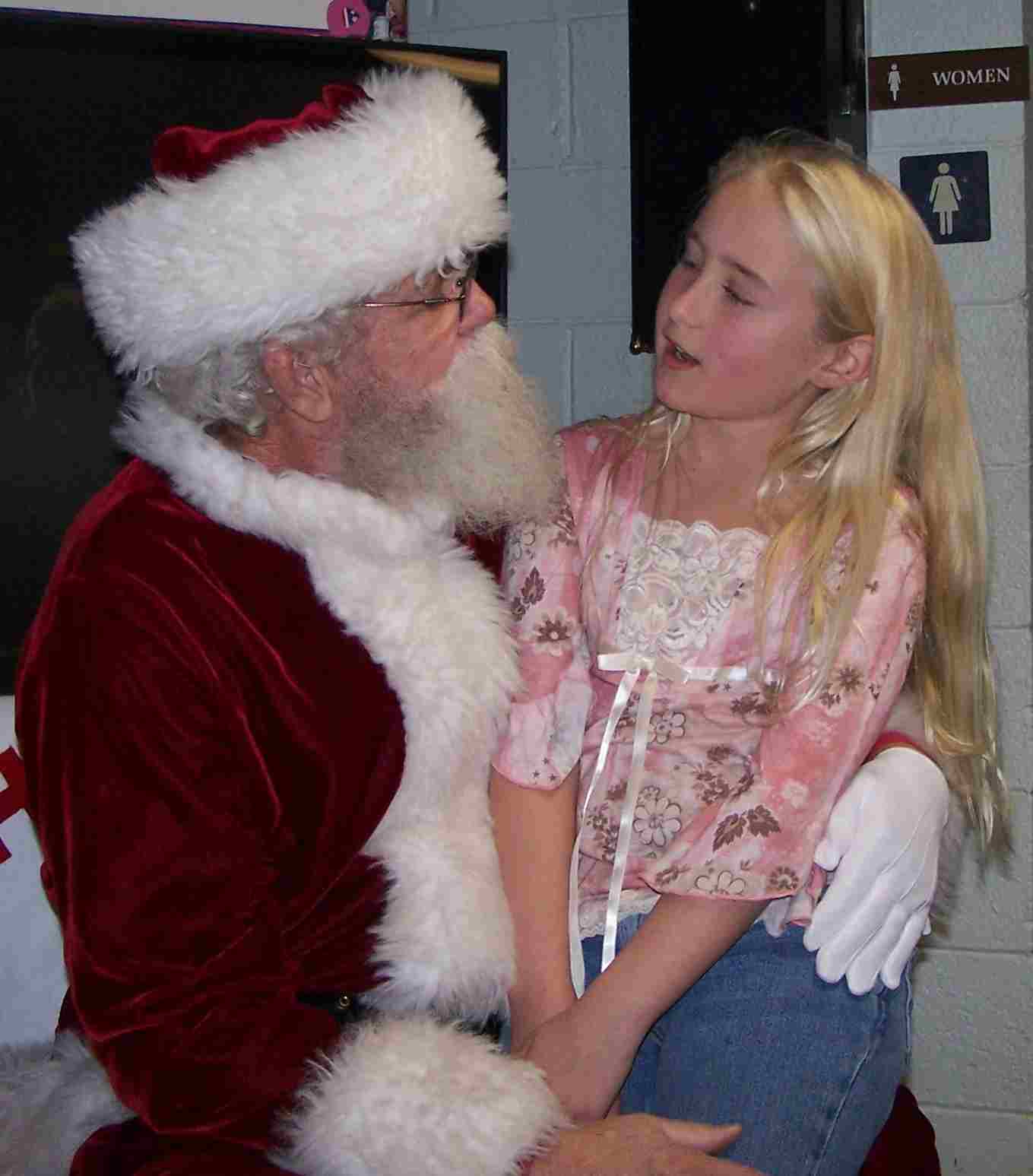 Picture of girl with Santa